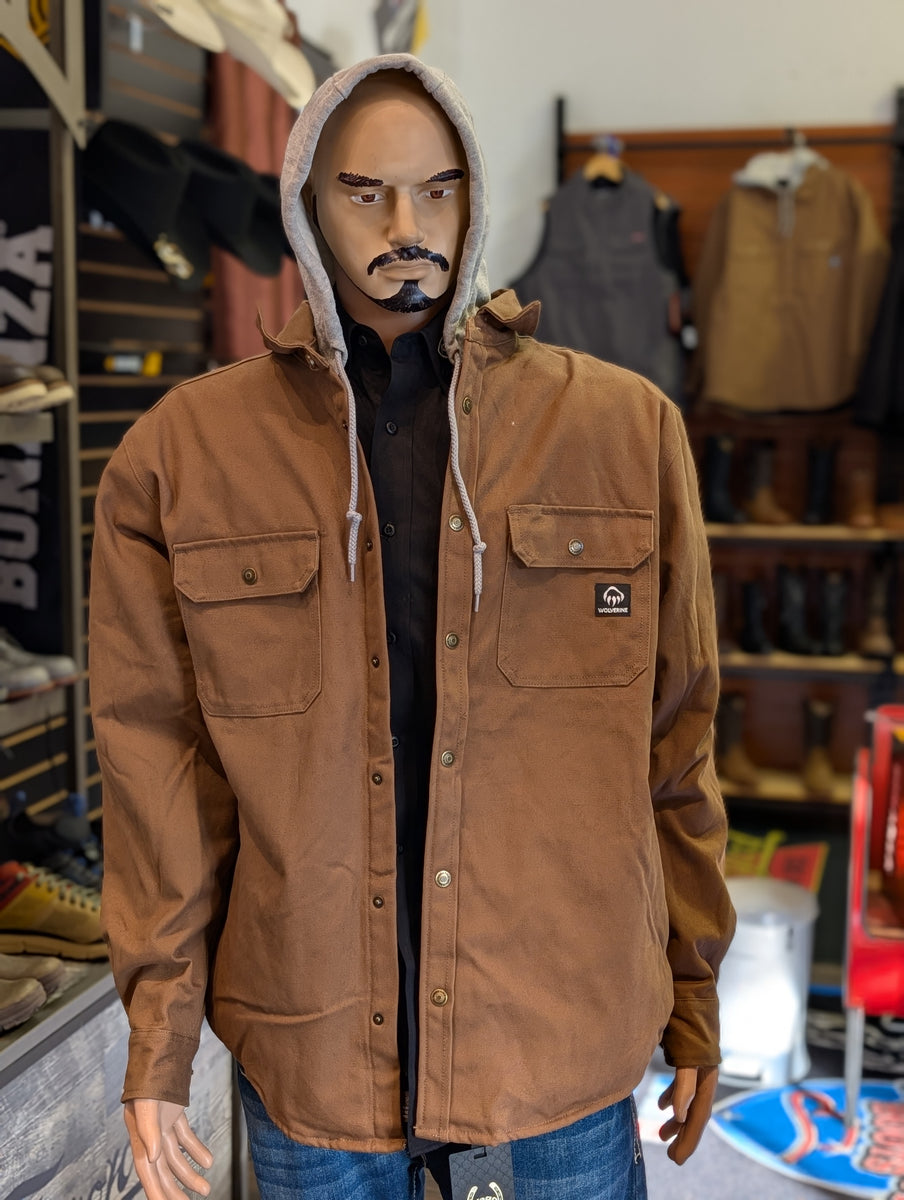 Overman Shirt Jacket - Wolverine - Black or Chestnut – Workboots 4 U