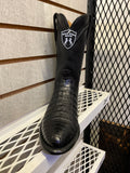 Wild West Boots Caiman Belly Black