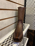 Wild West Boots Caiman Belly Brown