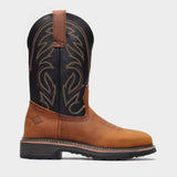 Rancher Grit 12" Square Toe Wellington Black / Crazy Brown