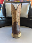 Cebu Arizona Steel toe - Brown Pull On Western Wedge Work Boot