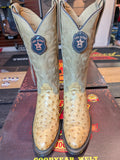 Round Toe - Ostrich - Amber - Los Altos Boots