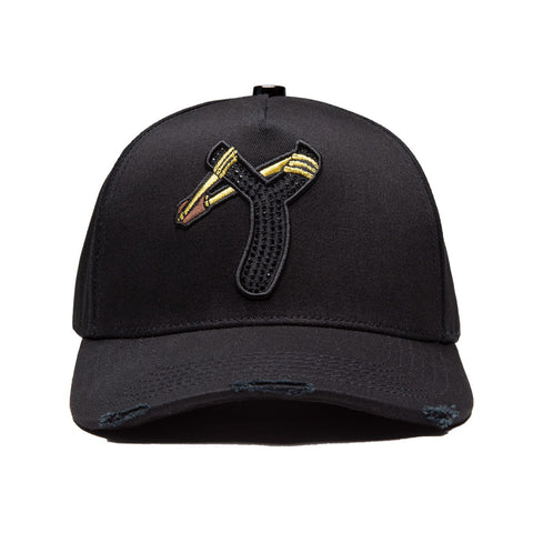The Slingshot Rhinestone - Black - Barajas Hats