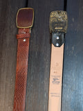 Denver Western Belts - Imitation Python - Black or Brown