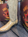 Round Toe - Ostrich - Amber - Los Altos Boots