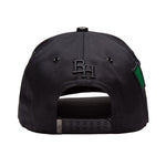 M Rhinestone Snapback - Black - Mexican Flag
