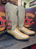 Round Toe - Ostrich - Amber - Los Altos Boots