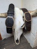 Del Cesar Western Belts - Black or Brown Leather Belt
