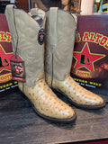Round Toe - Ostrich - Amber - Los Altos Boots