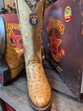 Round Toe - Ostrich - Amber - Los Altos Boots