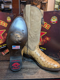 Round Toe - Ostrich - Amber - Los Altos Boots