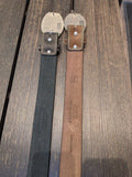 Johnn Dave Western Belt - Black or Brown