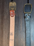Denver Western Belts - Imitation Python - Black or Brown