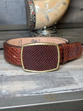 Denver Western Belts - Imitation Python - Black or Brown