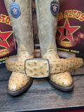 Round Toe - Ostrich - Amber - Los Altos Boots