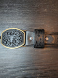 Del Cesar Western Belts - Black or Brown Leather Belt