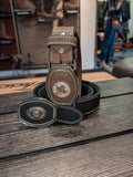 Johnn Dave Western Belt - Black or Brown